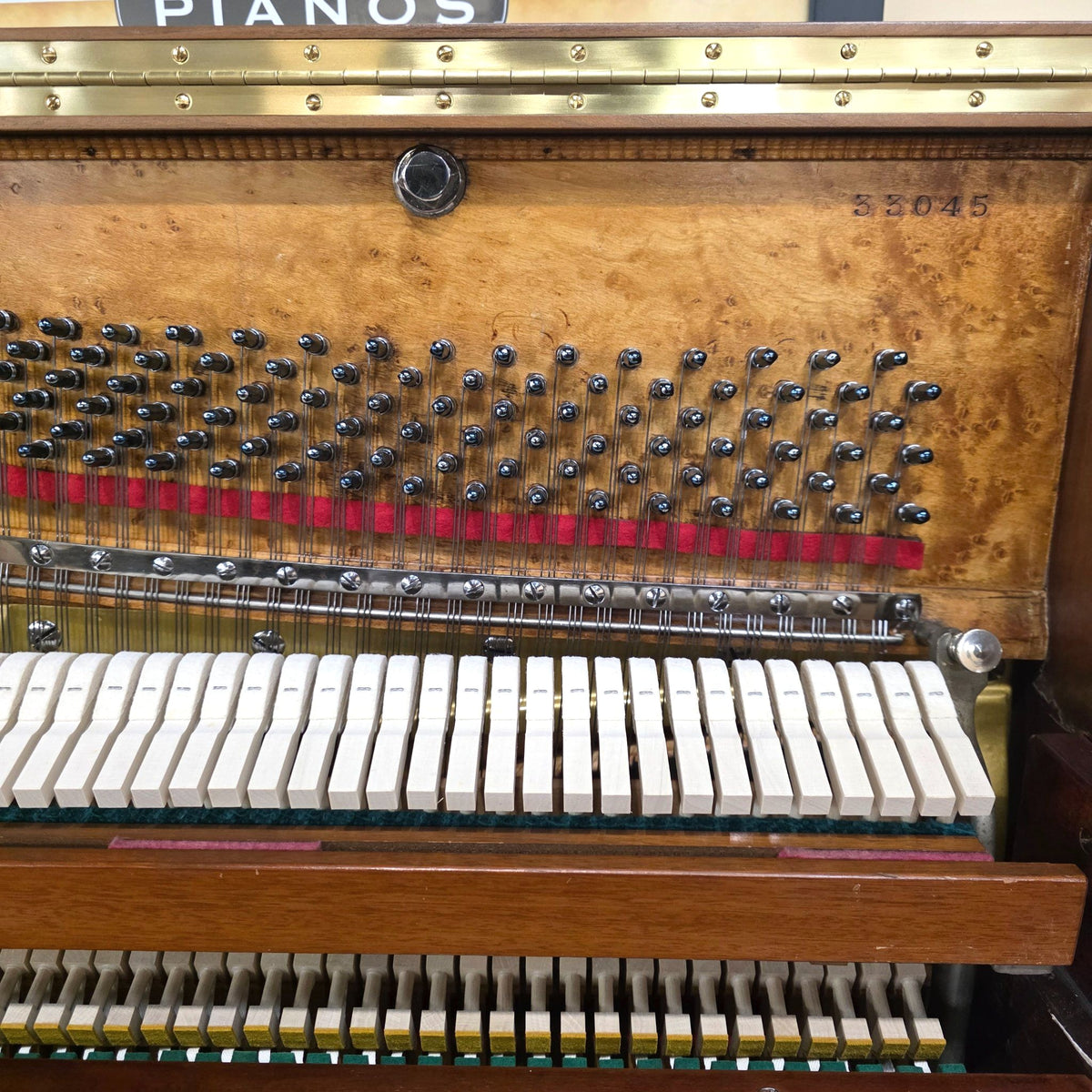 HEIRLOOM RESTORATION 1891 Weber Wood Finish 50" Commissioned Upright Piano