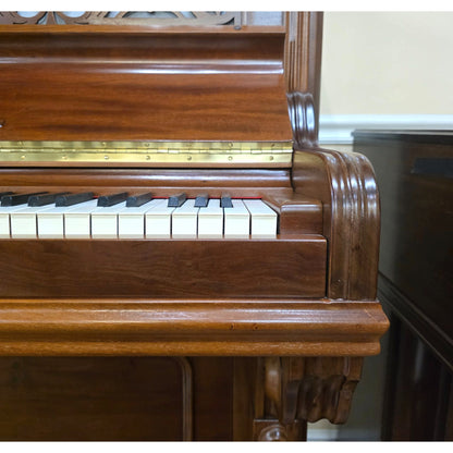 HEIRLOOM RESTORATION 1891 Weber Wood Finish 50" Commissioned Upright Piano