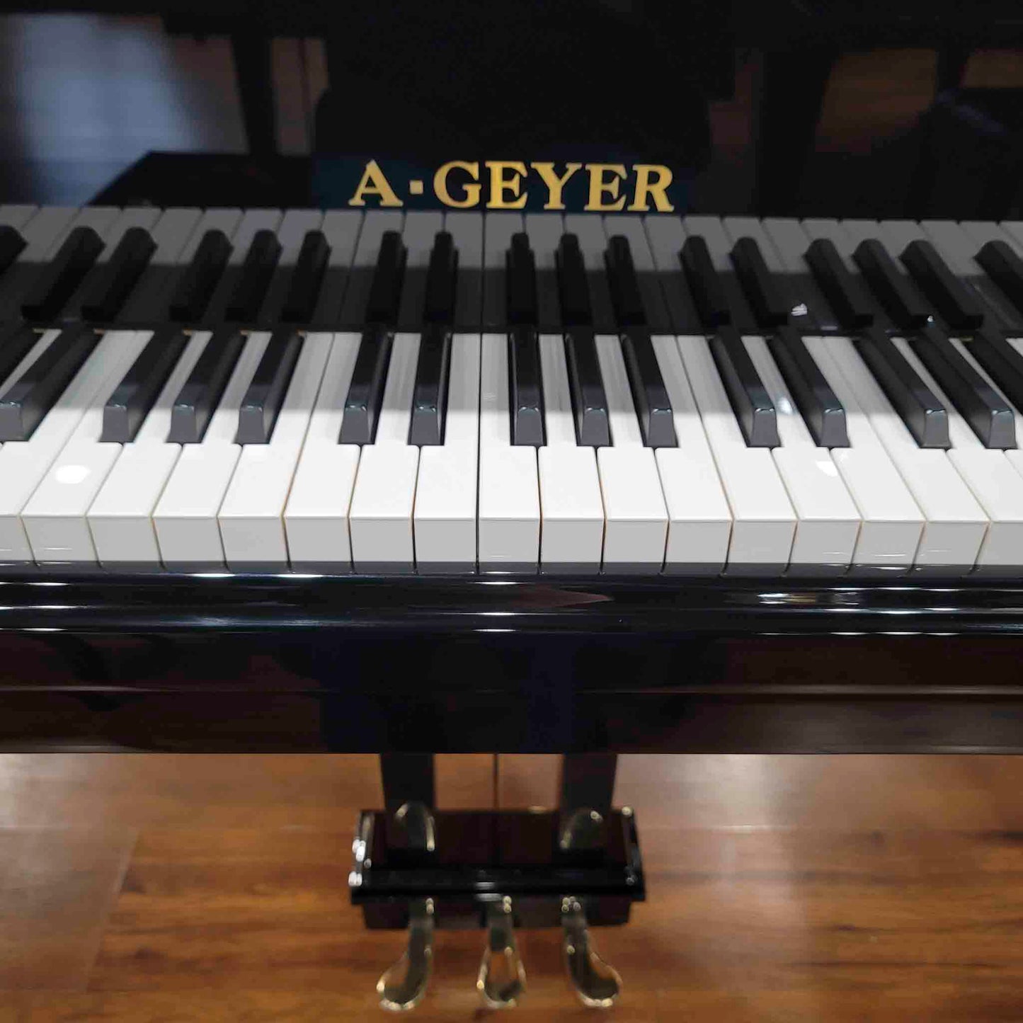 A. Geyer GG-160 5'3" Polished Black Grand Piano