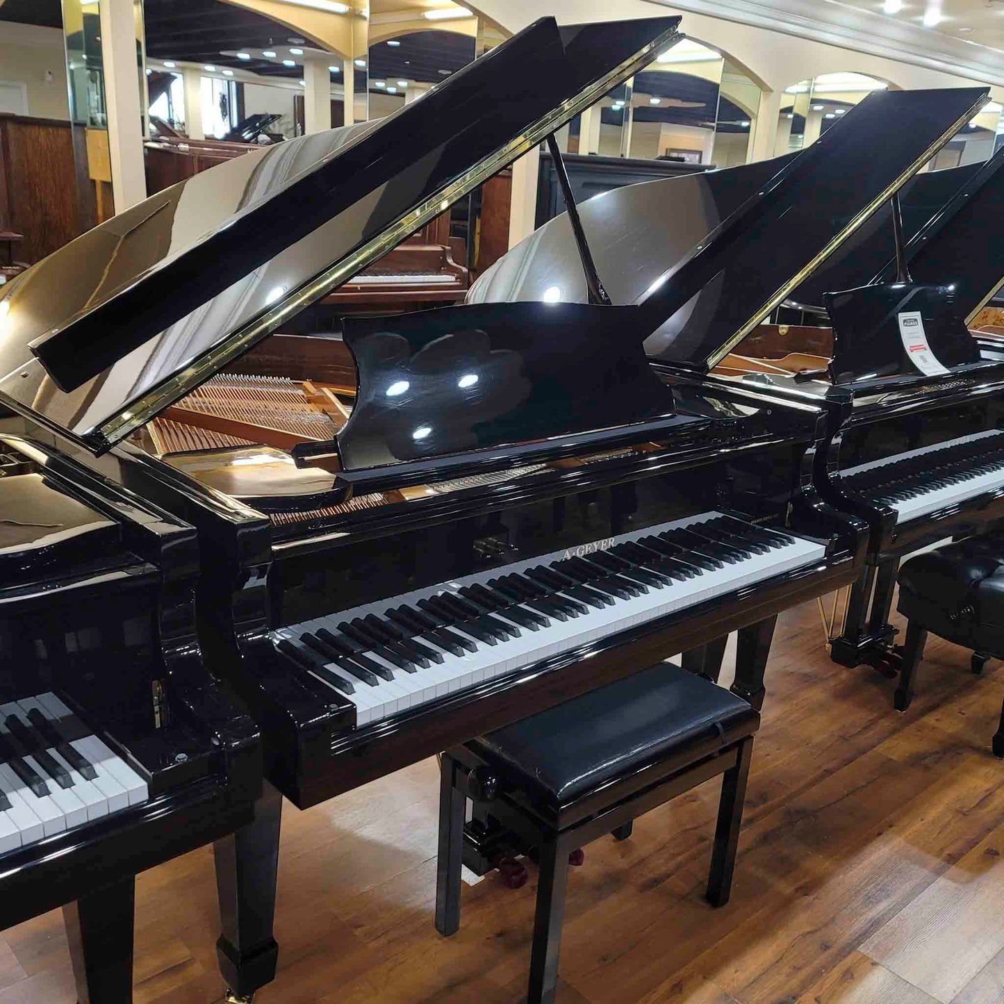 A. Geyer GG-160 5'3" Polished Black Grand Piano
