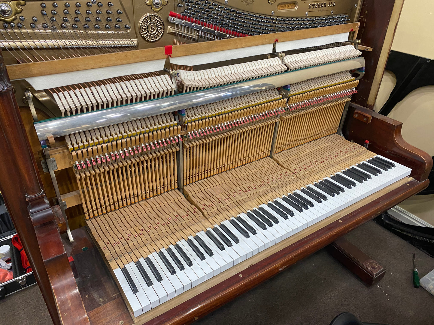 HEIRLOOM RESTORATION 1911 Steger & Sons Commissioned Upright Piano