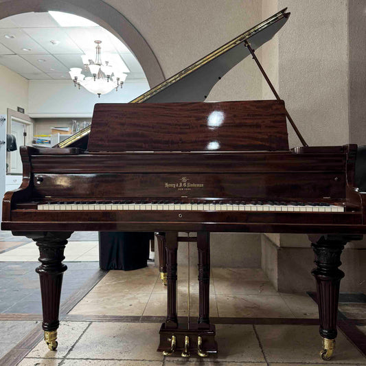 SOLD 1907 Henry & Lindeman Polished Wood Finish Commissioned Grand Piano