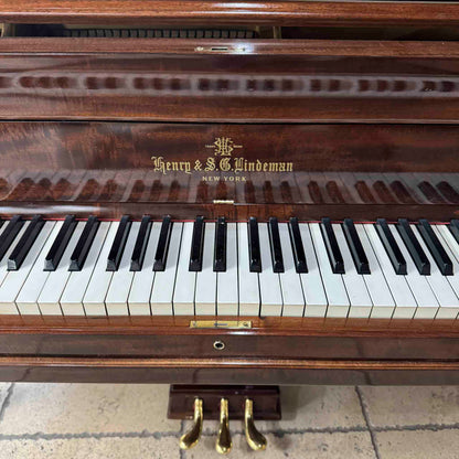 SOLD 1907 Henry & Lindeman Polished Wood Finish Commissioned Grand Piano