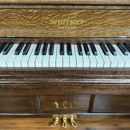 SOLD 1913 Whitney Wood Finish Commissioned Upright Piano