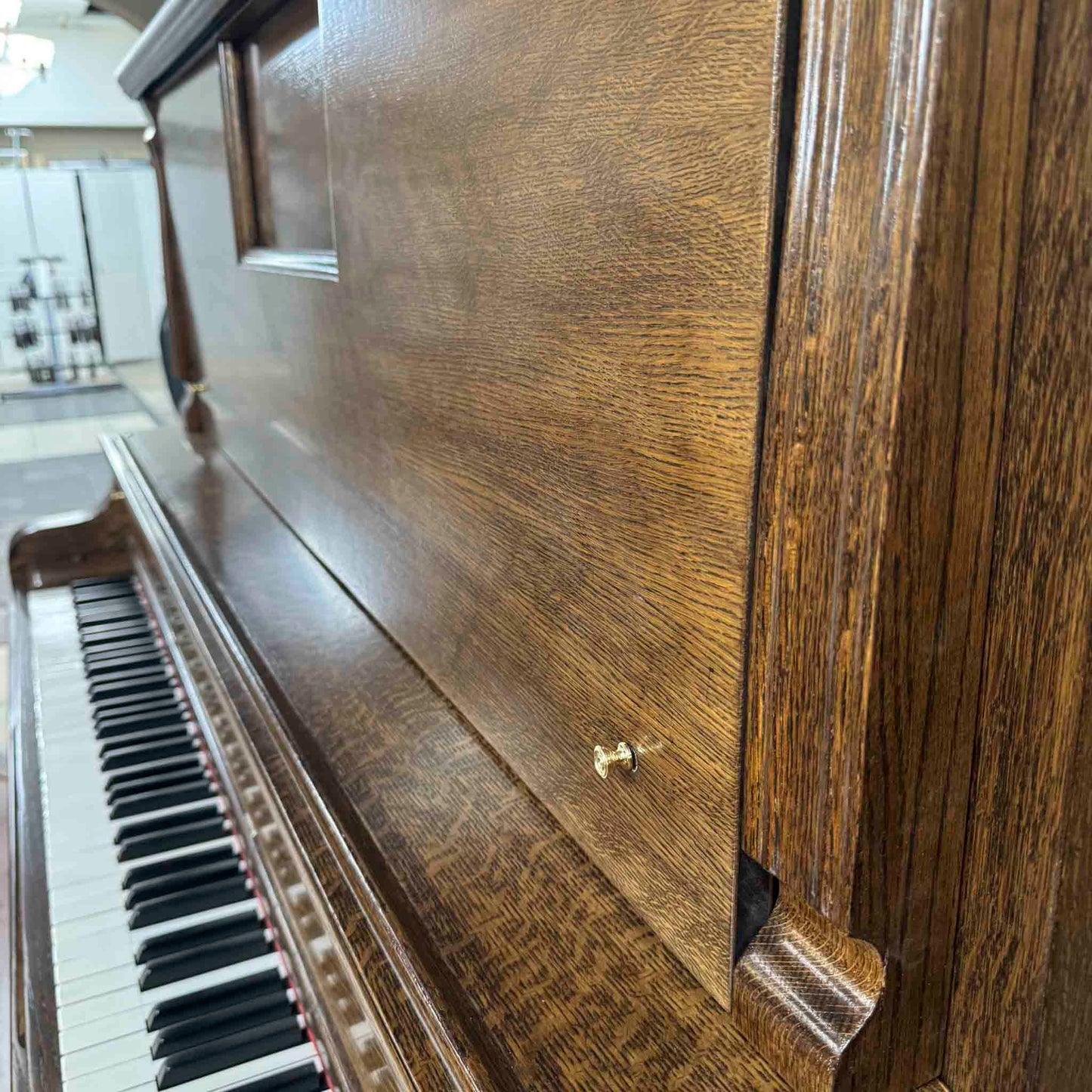 SOLD 1913 Whitney Wood Finish Commissioned Upright Piano