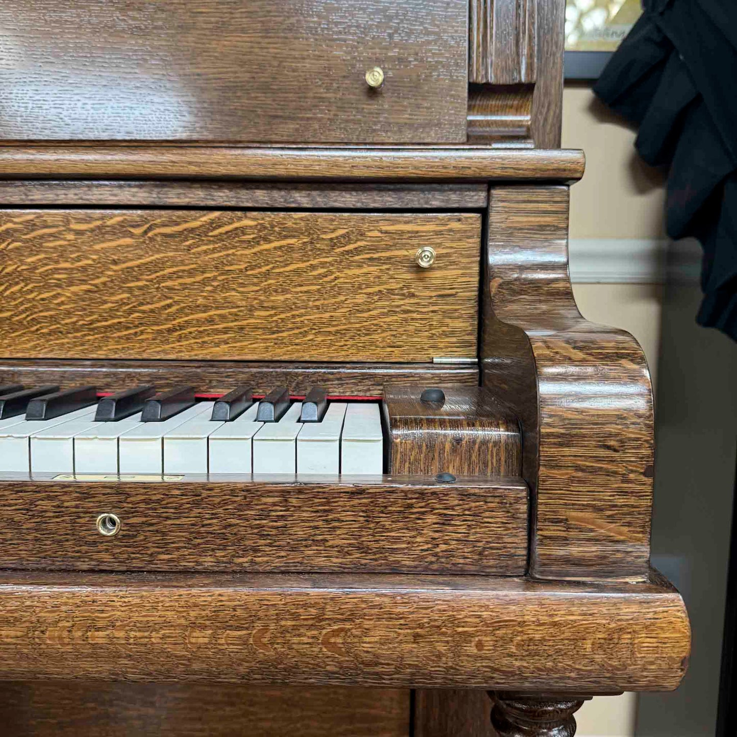 SOLD 1913 Whitney Wood Finish Commissioned Upright Piano