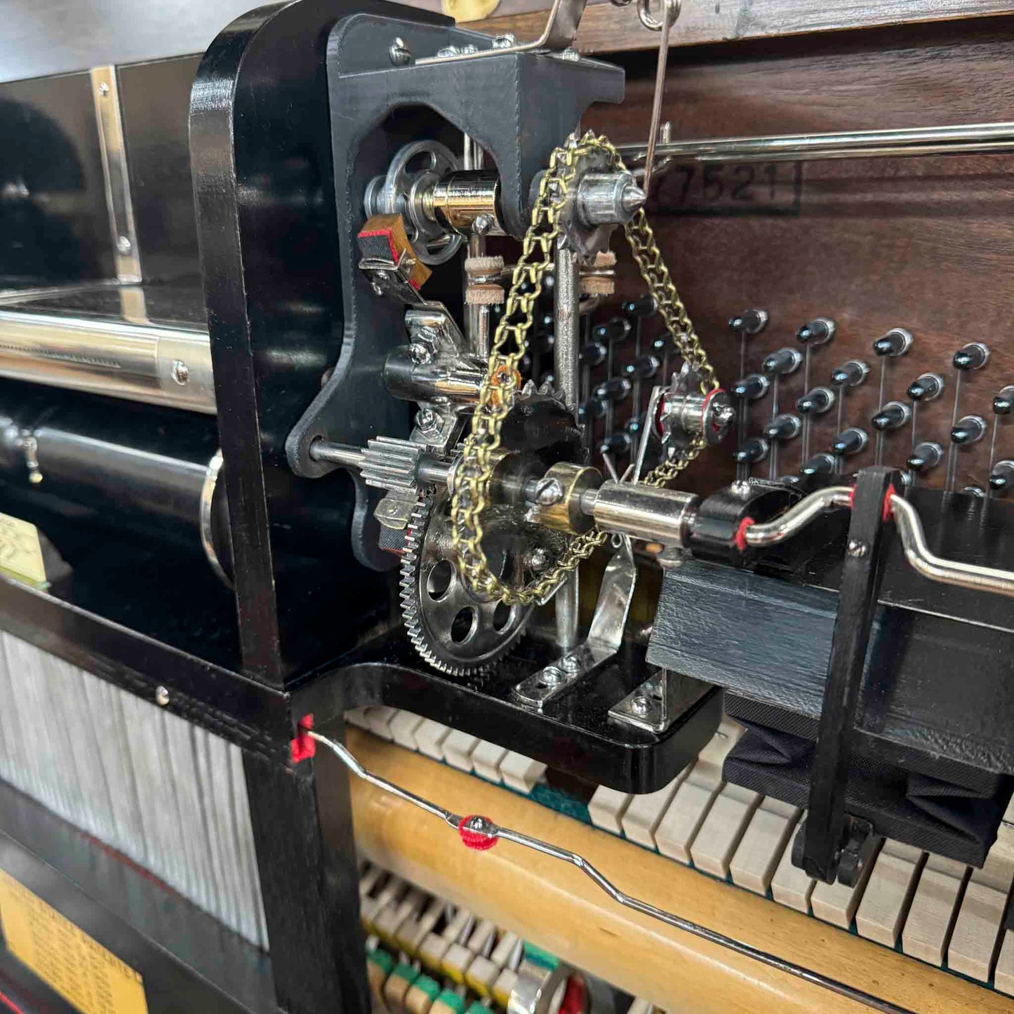 SOLD 1913 Whitney Wood Finish Commissioned Upright Piano