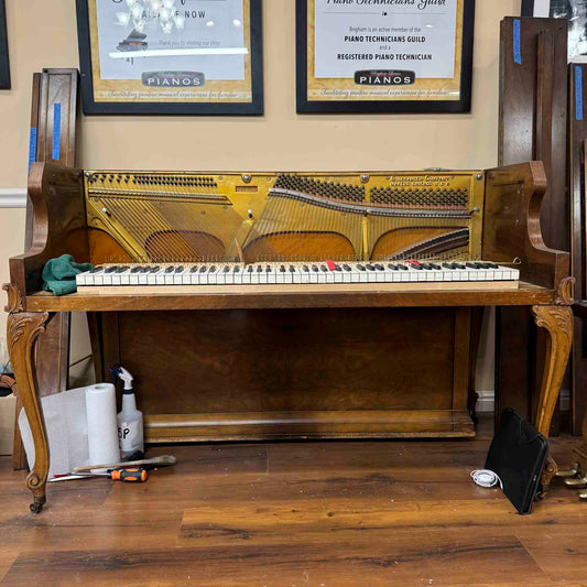CURRENT SHOP WORK - 1936 Gulbransen 41" Commissioned Wood Finish Console Piano