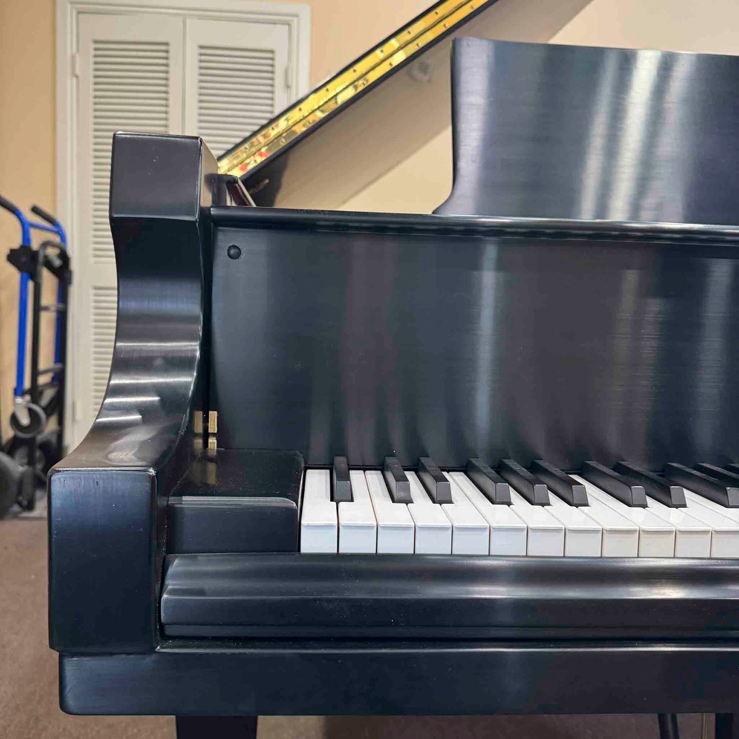 CURRENT SHOP WORK - 2000 Baldwin SF-10 7' Commissioned Satin Black Grand Piano