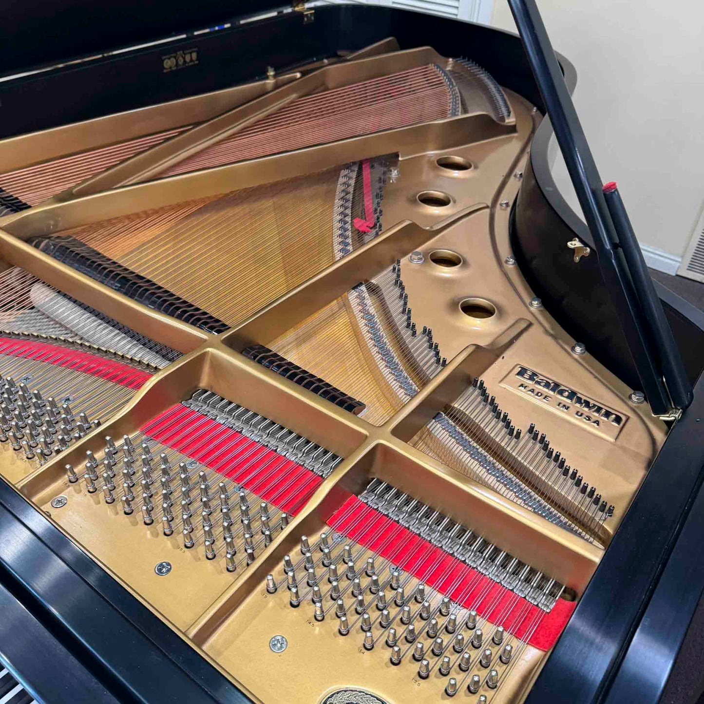 CURRENT SHOP WORK - 2000 Baldwin SF-10 7' Commissioned Satin Black Grand Piano