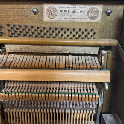 AVAILABLE TO RESTORE: CALL FOR CUSTOM PRICING - 1905 Kimball 57" Wood Finish Upright Piano