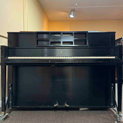 SOLD 1976 Steinway & Sons 44" Black Satin Finish Console Piano