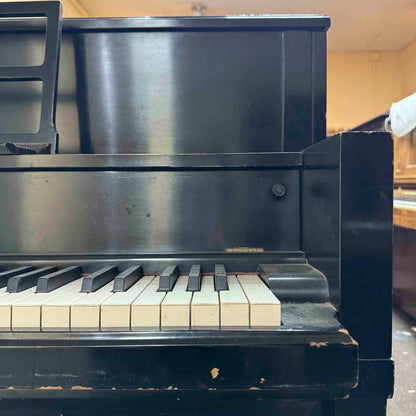 SOLD 1976 Steinway & Sons 44" Black Satin Finish Console Piano