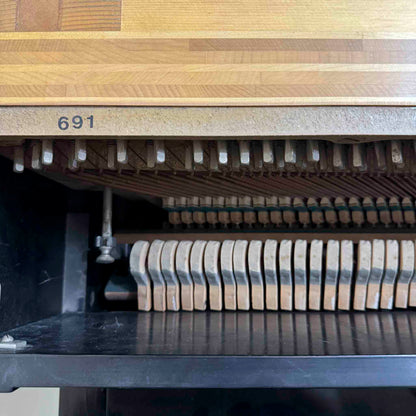 SOLD 1976 Steinway & Sons 44" Black Satin Finish Console Piano