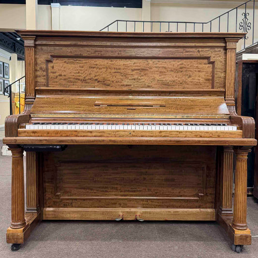 CURRENT SHOP WORK - 1908 Steinway Wood Finish Commissioned Upright Player Piano