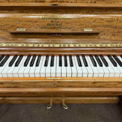 CURRENT SHOP WORK - 1908 Steinway Wood Finish Commissioned Upright Player Piano