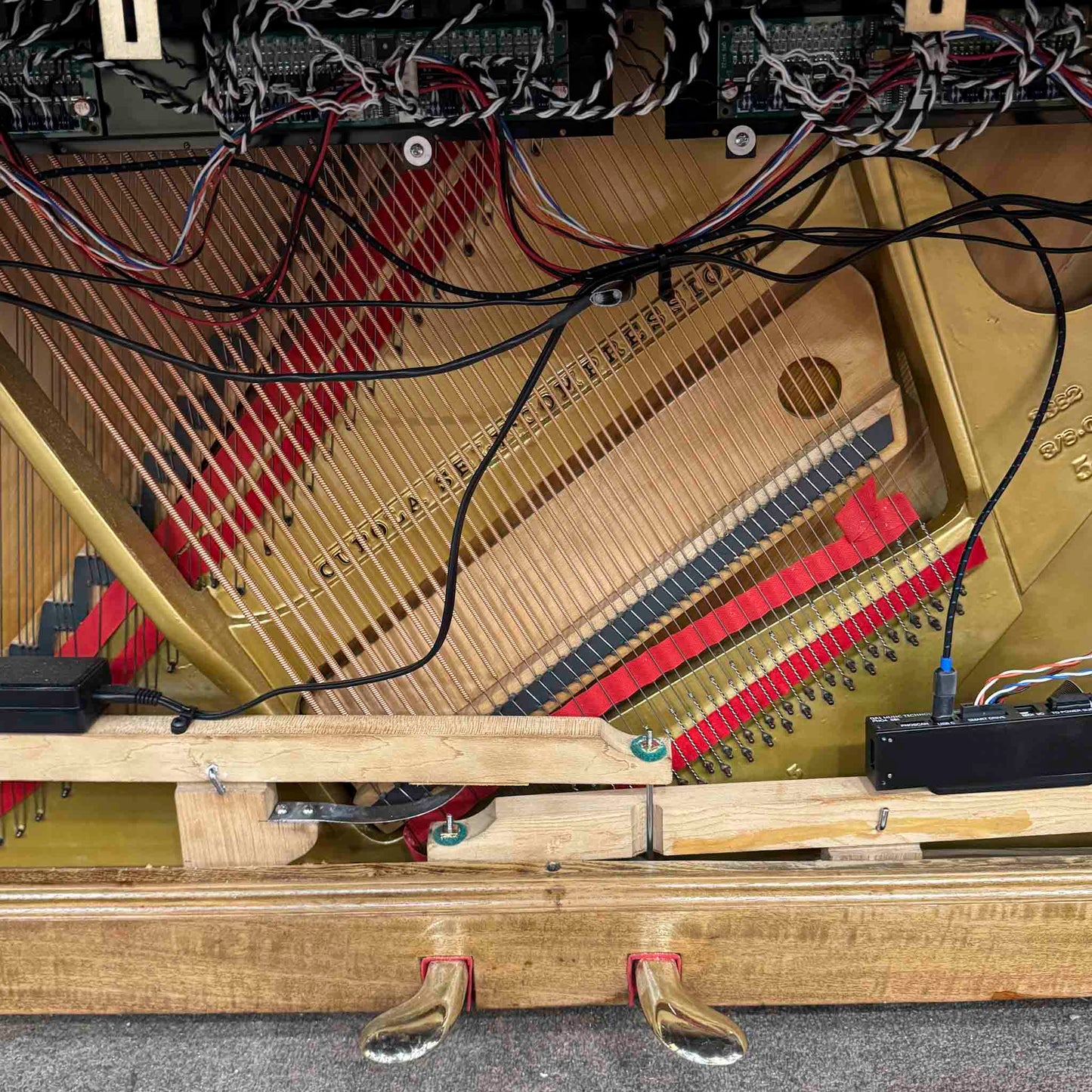 CURRENT SHOP WORK - 1908 Steinway Wood Finish Commissioned Upright Player Piano