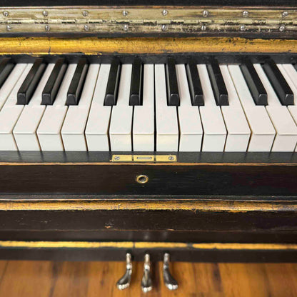 CURRENT SHOP WORK - 1911 Ludwig & Co. Wood Finish Art Case Commissioned Upright Piano