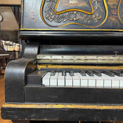 CURRENT SHOP WORK - 1911 Ludwig & Co. Wood Finish Art Case Commissioned Upright Piano