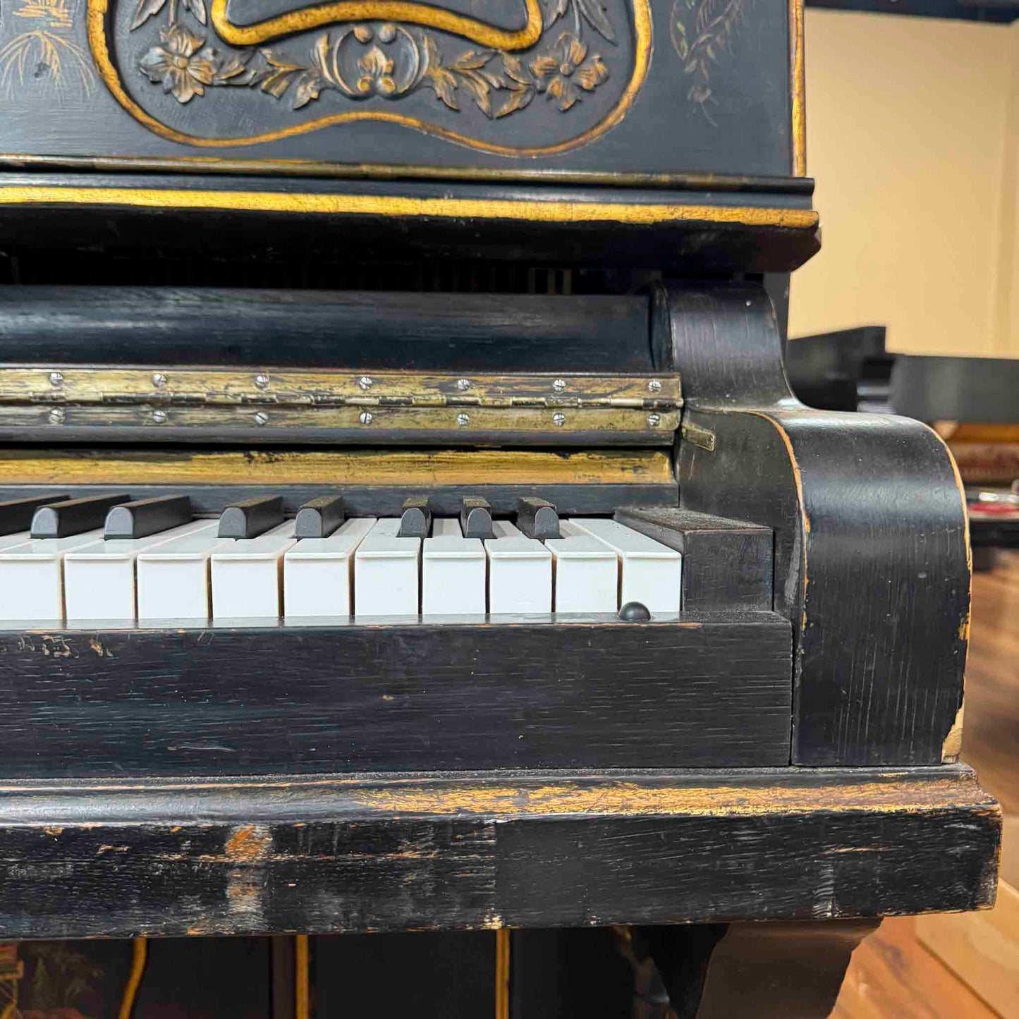 CURRENT SHOP WORK - 1911 Ludwig & Co. Wood Finish Art Case Commissioned Upright Piano