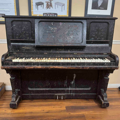 CURRENT SHOP WORK - 1892 Kimball Wood Finish 51" Commissioned Upright Piano