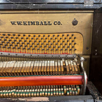 CURRENT SHOP WORK - 1892 Kimball Wood Finish 51" Commissioned Upright Piano