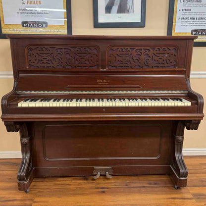 CURRENT SHOP WORK 1891 Weber Wood Finish 50" Commissioned Upright Piano