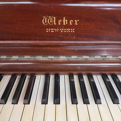 CURRENT SHOP WORK 1891 Weber Wood Finish 50" Commissioned Upright Piano