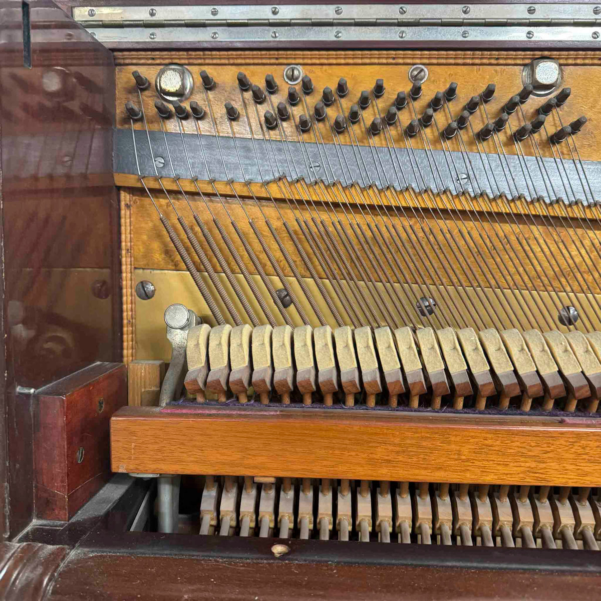 HEIRLOOM RESTORATION 1891 Weber Wood Finish 50" Commissioned Upright Piano