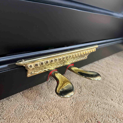SOLD 1890 Camp and Sons Black Commissioned Upright Piano