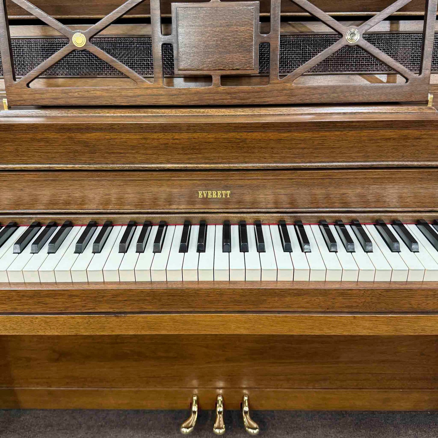 CURRENT SHOP WORK - 1967 Everett 41" Wood Finish Commissioned Console Piano