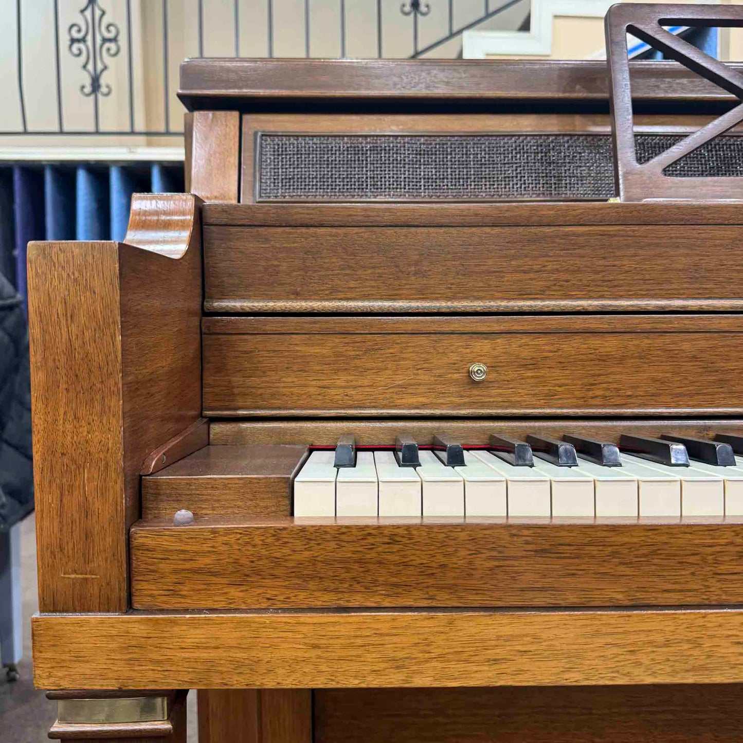 CURRENT SHOP WORK - 1967 Everett 41" Wood Finish Commissioned Console Piano