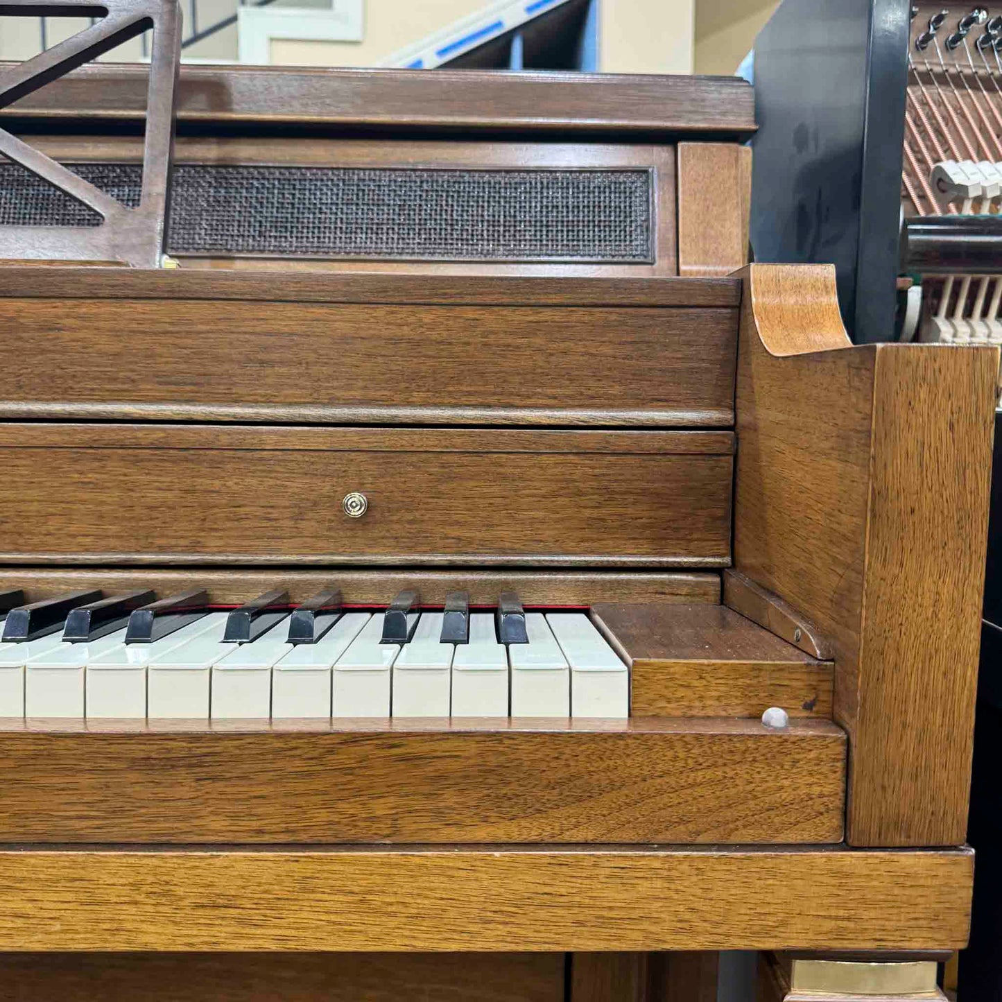 CURRENT SHOP WORK - 1967 Everett 41" Wood Finish Commissioned Console Piano