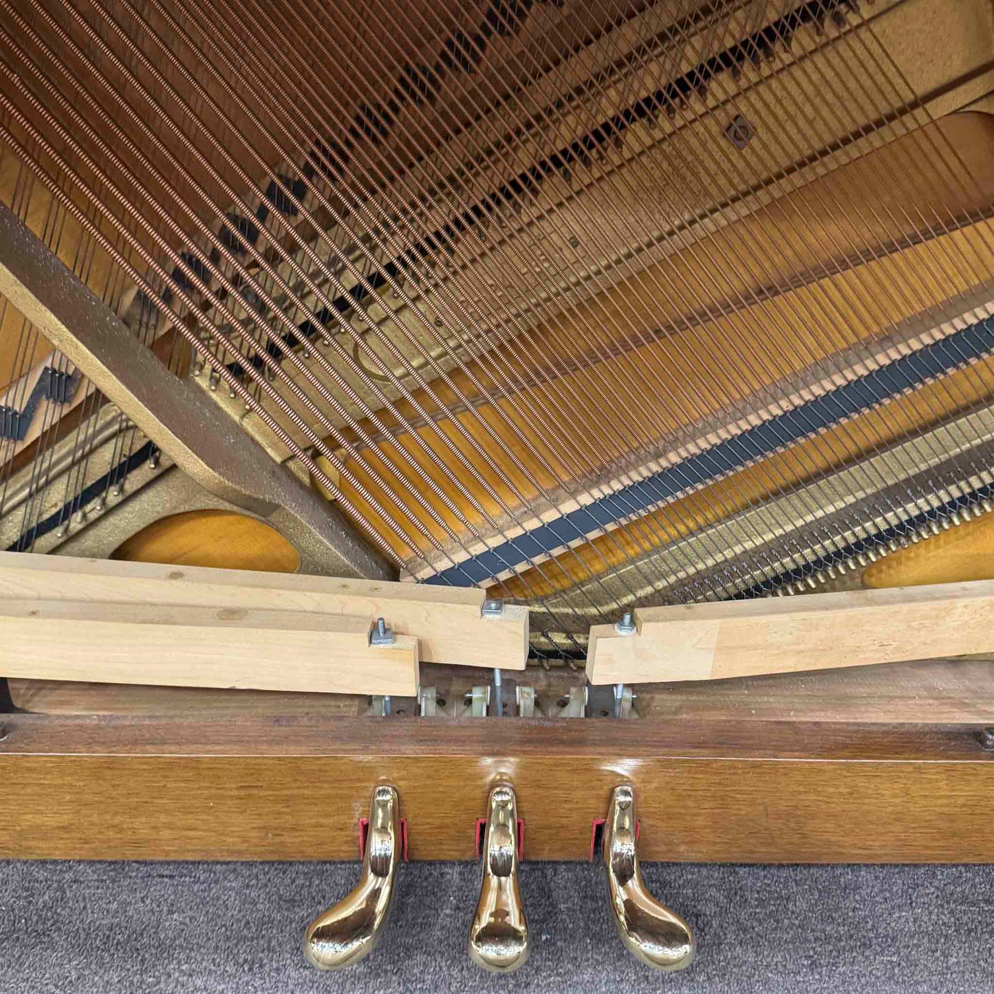 CURRENT SHOP WORK - 1967 Everett 41" Wood Finish Commissioned Console Piano