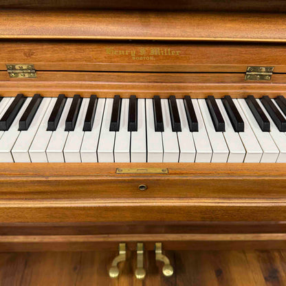CURRENT SHOP WORK - 1911 Henry F. Miller 55" Wood Finish Commissioned Upright Piano
