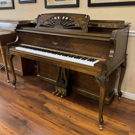 CURRENT SHOP WORK - 1936 Gulbransen 41" Commissioned Wood Finish Console Piano