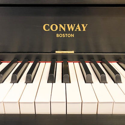 SOLD 1923 Conway Satin Black Commissioned Upright Vintage Player Piano