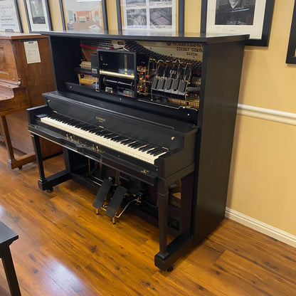 SOLD 1923 Conway Satin Black Commissioned Upright Vintage Player Piano