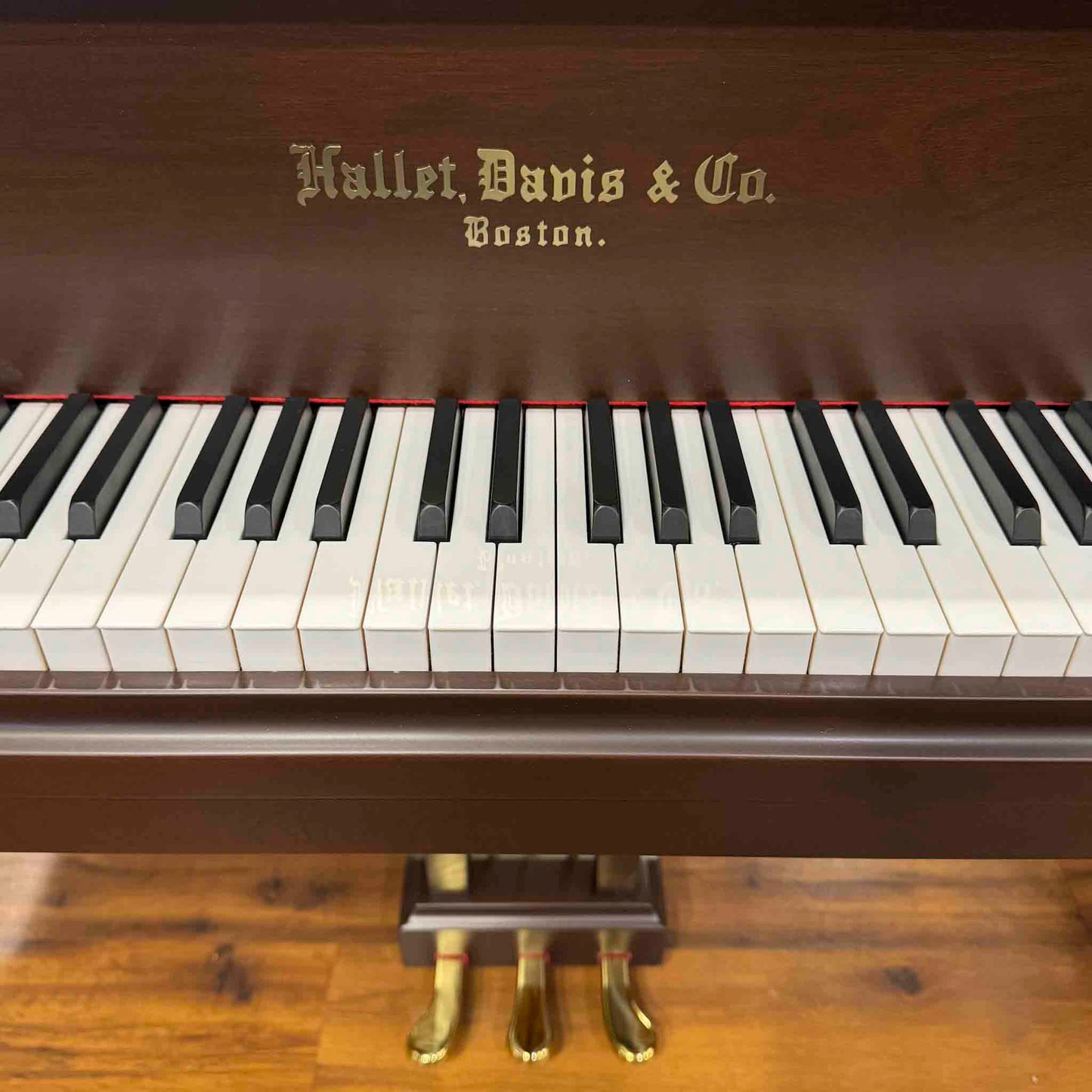 Hallet Davis 160 5'3" Dark Walnut Satin Finish Grand Piano