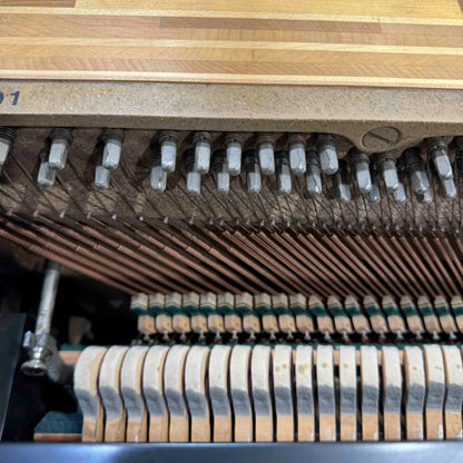 1976 Steinway & Sons 44" Black Satin Finish Console Piano