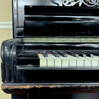 CURRENT SHOP WORK 1889 Steinway 53" Satin Black Commissioned Upright Piano