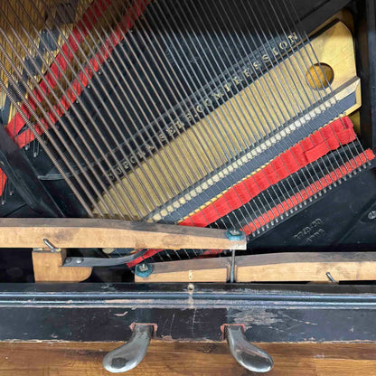 CURRENT SHOP WORK 1889 Steinway 53" Satin Black Commissioned Upright Piano