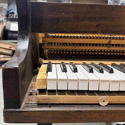 CURRENT SHOP WORK - 1863 Howard 4'8" Wood Finish Commissioned Baby Grand Piano