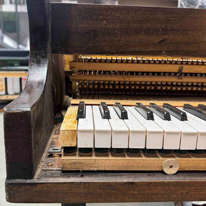 CURRENT SHOP WORK - 1863 Howard 4'8" Wood Finish Commissioned Baby Grand Piano