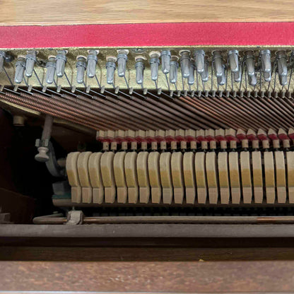 AVAILABLE TO RESTORE: CALL FOR CUSTOM PRICING - 1982 Wurlitzer P-137 37" Walnut Wood Finish Spinet Piano