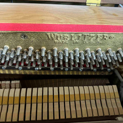 AVAILABLE TO RESTORE: CALL FOR CUSTOM PRICING - 1982 Wurlitzer P-137 37" Walnut Wood Finish Spinet Piano