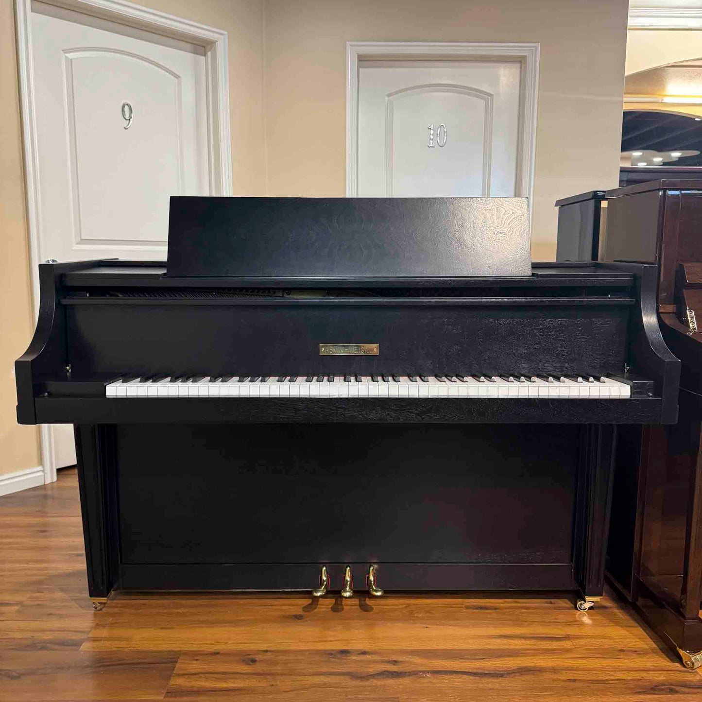 1966 Astin Weight 39" Satin Black Spinet Piano