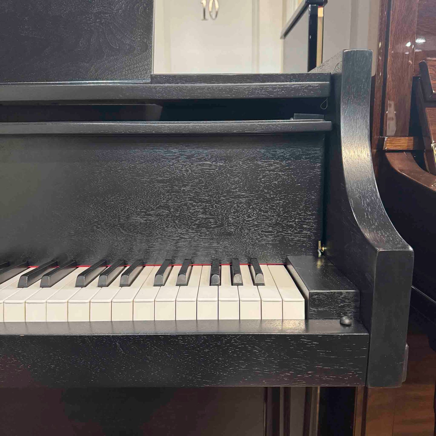 1966 Astin Weight 39" Satin Black Spinet Piano