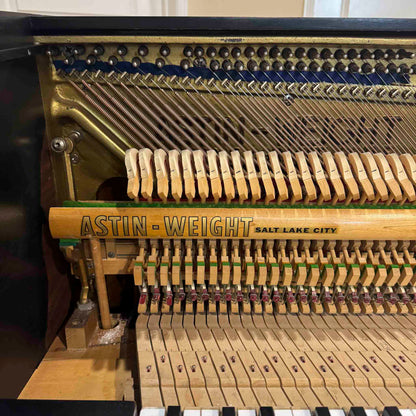 1966 Astin Weight 39" Satin Black Spinet Piano