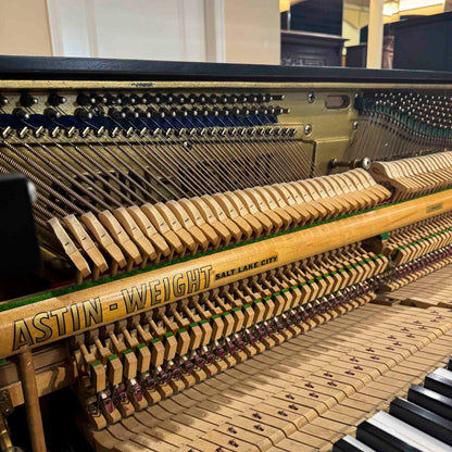 1966 Astin Weight 39" Satin Black Spinet Piano